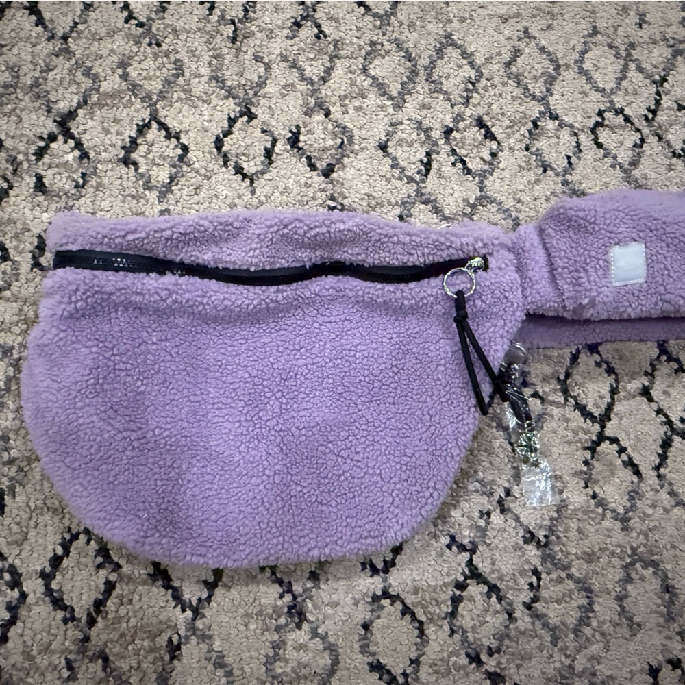 Free people Purple Sherpa sling bag